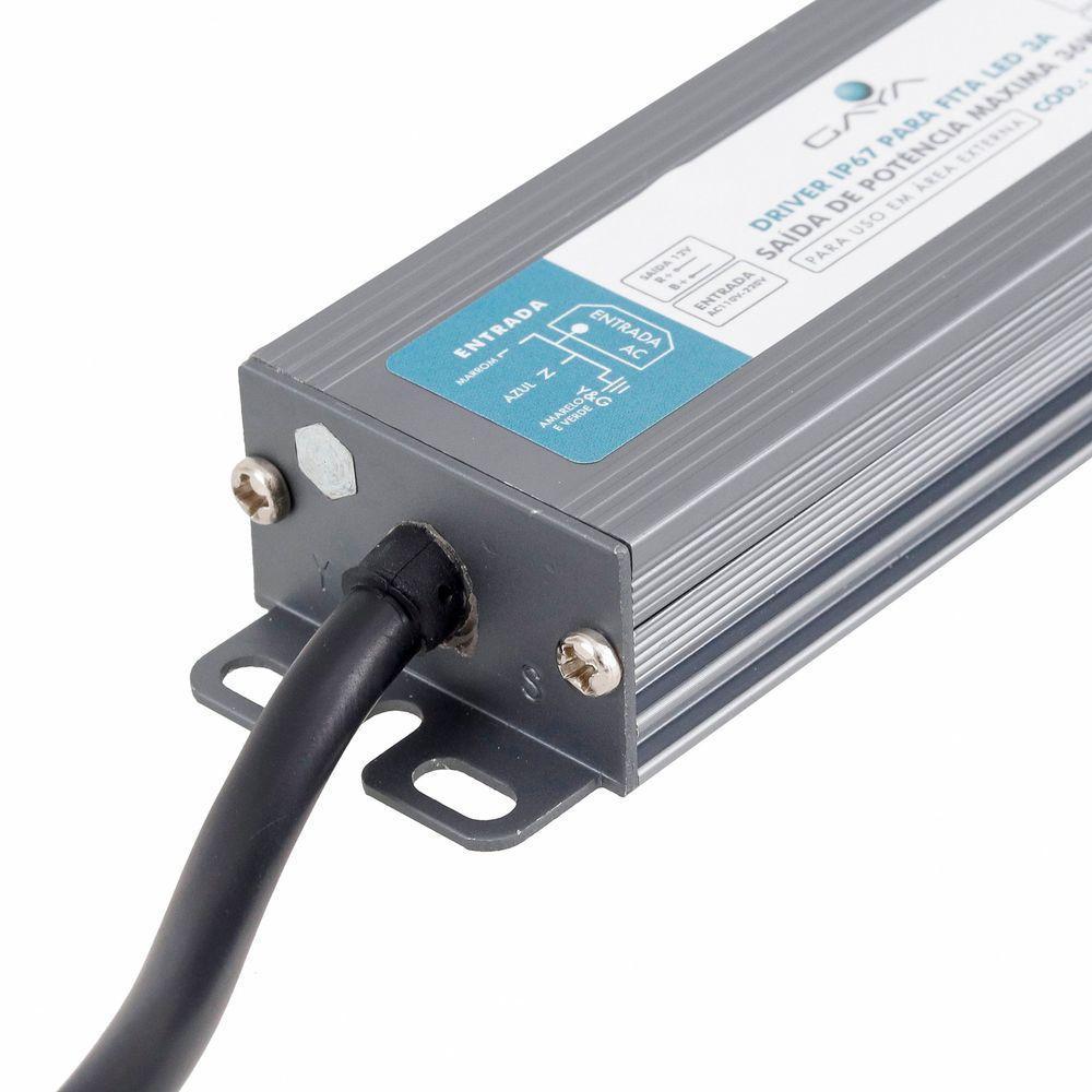 Driver Blindado P-fita Led Ip67 3a 36w Gaya - 1