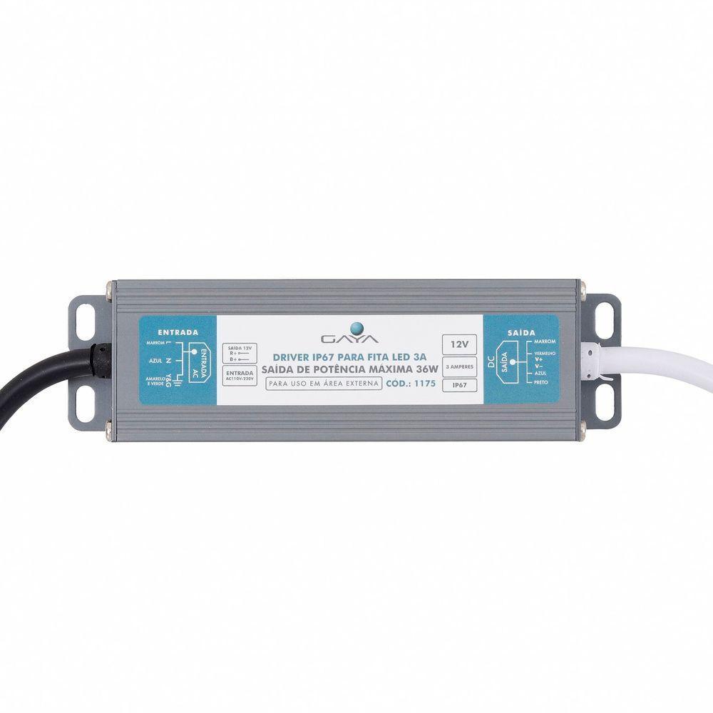 Driver Blindado P-fita Led Ip67 3a 36w Gaya - 2
