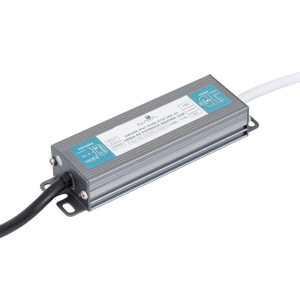 Driver Blindado P-fita Led Ip67 3a 36w Gaya - 3