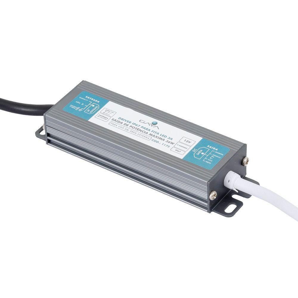 Driver Blindado P-fita Led Ip67 3a 36w Gaya - 6