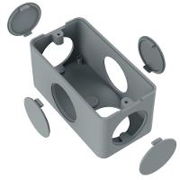 Condulete Pvc Múltiplo 1-2-3-4 Cinza Inpol - 1