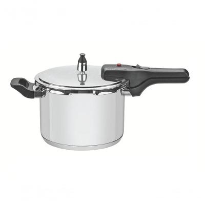 Panela De Pressão Brava 22 Cm 6 L Em Aço Inox Fundo Triplo