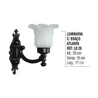 Luminária Atlanta com Braço Externa/interna em Alumínio 29cm - 5
