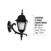 Luminária Colonial Canada Menor com Braço em Alumínio 38cm - 2