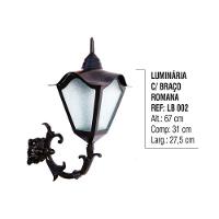 Luminária Romana com Braço Externa/interna em Alumínio 67cm - 2