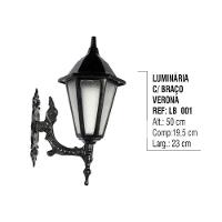 Luminária Verona com Braço Externa/interna em Alumínio 50cm - 5