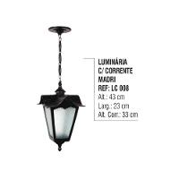 Luminária Externa e Interna Madri com Corrente em Alumínio - 2