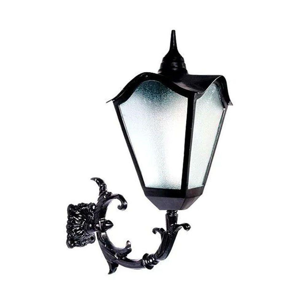 Luminária Colonial Romana Grande Com Braço Em Alumínio 80Cm - 1