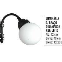Luminária Dinamarca com Braço Externa/interna Alumínio 42cm - 5