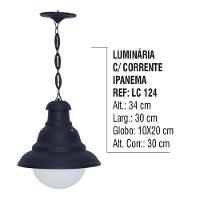 Luminária Externa e Interna Ipanema com Corrente em Alumínio - 5