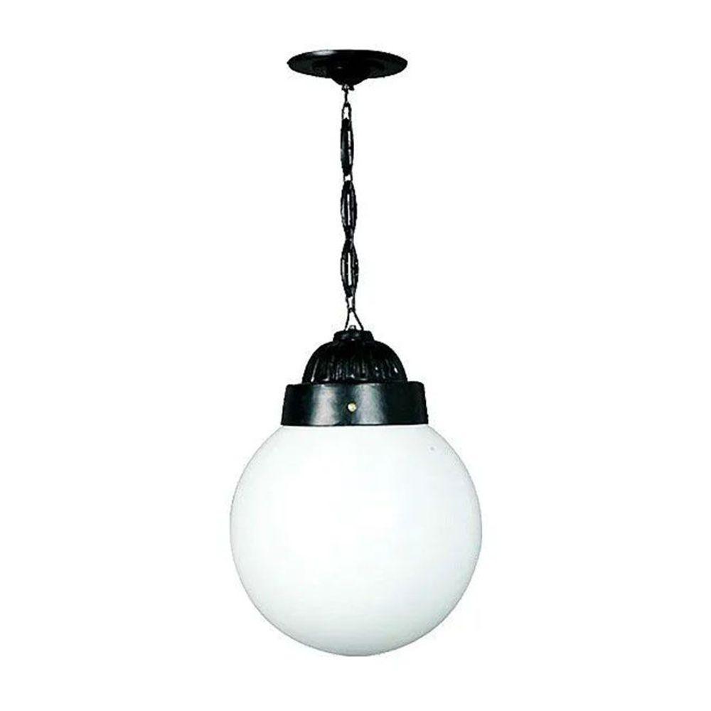 Luminária Externa Interna Globo Grande com Corrente Alumínio - 1