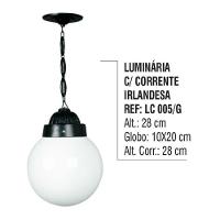 Luminária Irlandesa com Corrente Externa Interna em Alumínio - 5