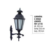 Luminária Londres com Braço Externa/interna Alumínio 85,5cm - 2