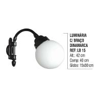 Luminária Dinamarca Com Braço Externa/Interna Alumínio 42Cm - 3