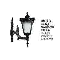 Luminária Colonial Madri Menor Com Braço Em Alumínio 45Cm - 3