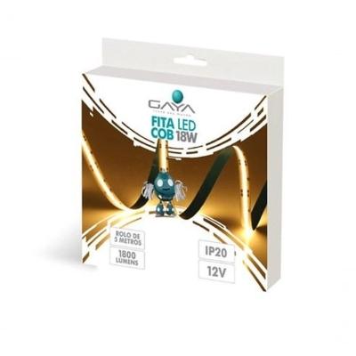 Fita Led Ip20 18w 4000k 12v Cob Gaya