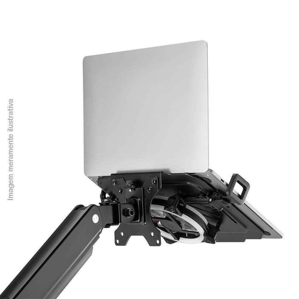 Bandeja Apoio Notebook Cooler Rgb Fixo Acoplável 12 A 17 Suporte Pistão Nbh-8rgb Com Cooler - 9