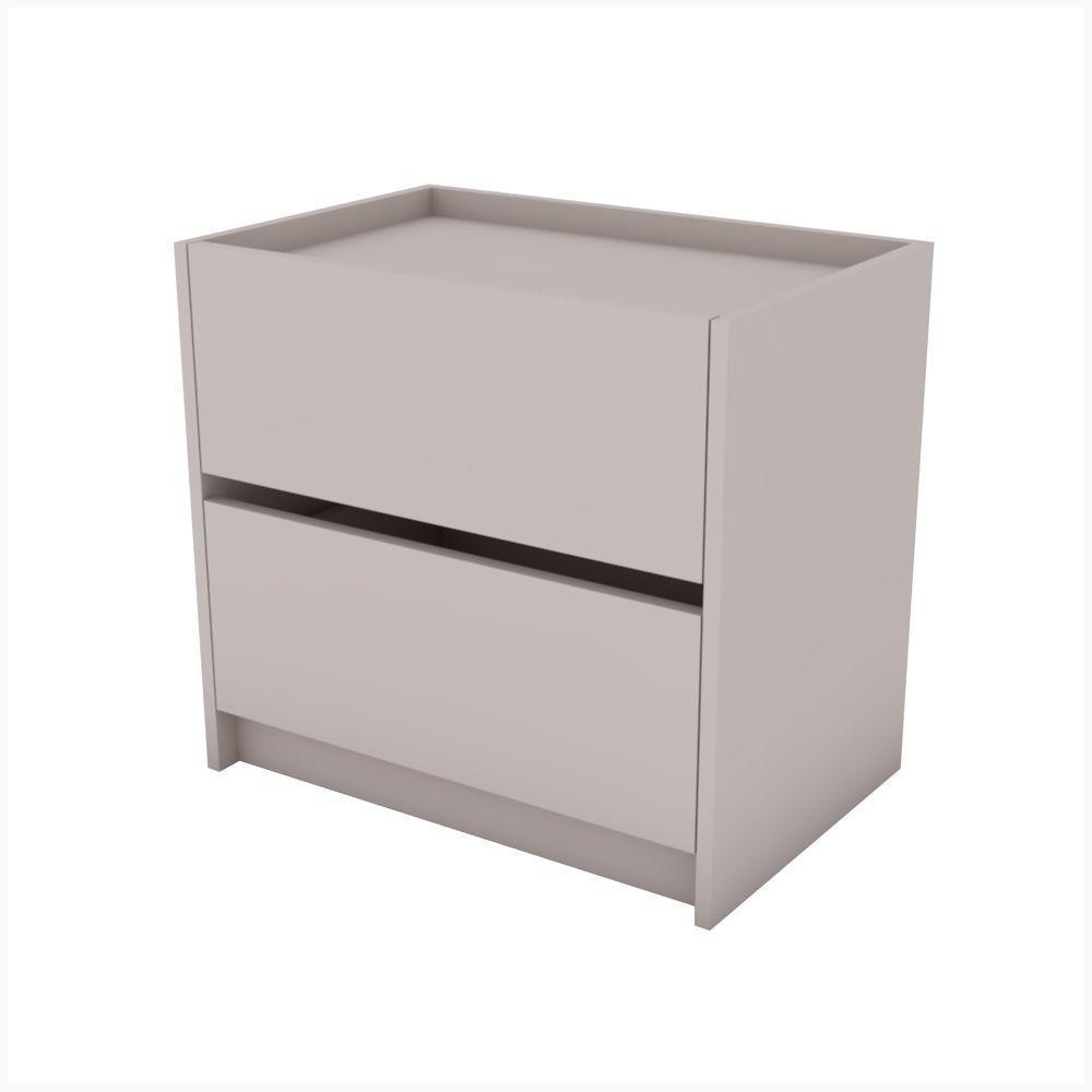 Mesa De Cabeceira 2 Gavetas 600 X 550 X 400 Sal Rosa - Mdf Arauco - 1