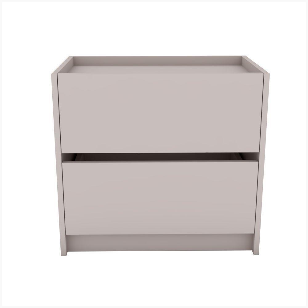 Mesa De Cabeceira 2 Gavetas 600 X 550 X 400 Sal Rosa - Mdf Arauco - 2
