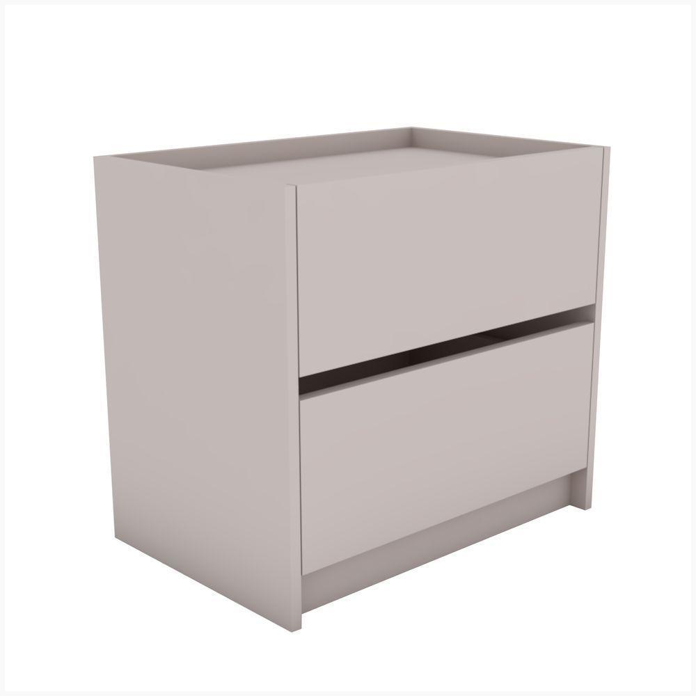 Mesa De Cabeceira 2 Gavetas 600 X 550 X 400 Sal Rosa - Mdf Arauco - 3