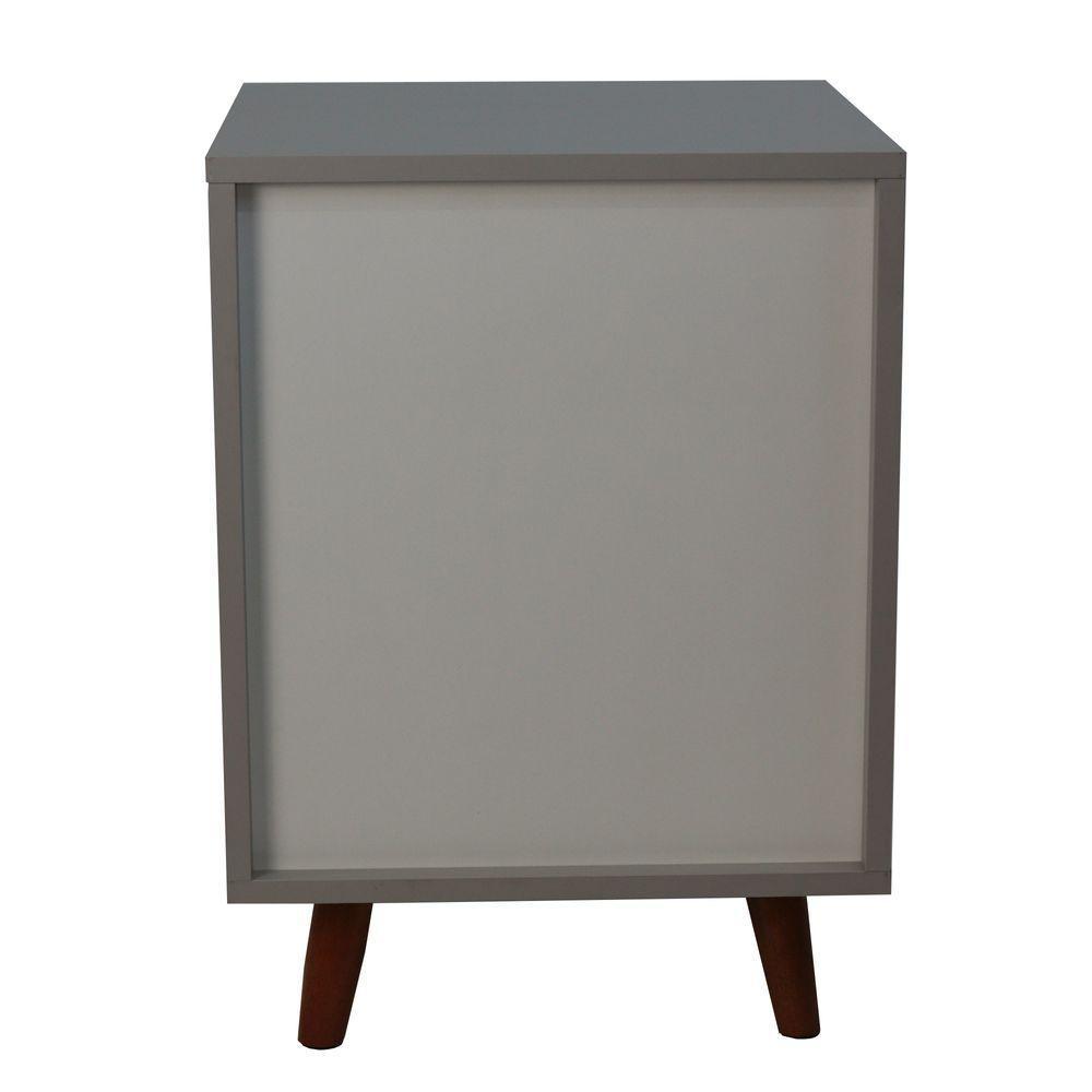 Mesa De Cabeceira Nicho 400x550x400 Beton Matt - Mdf Arauco - 2