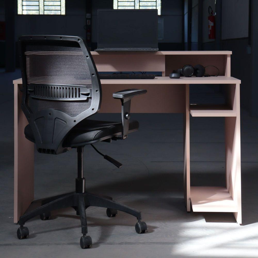 Estação De Trabalho ( L.1200) Cpu Sal Rosa - Mdf Arauco - 1