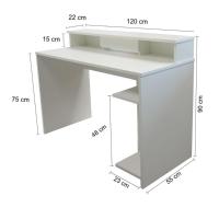 Estação De Trabalho ( L.1200) Cpu Sal Rosa - Mdf Arauco