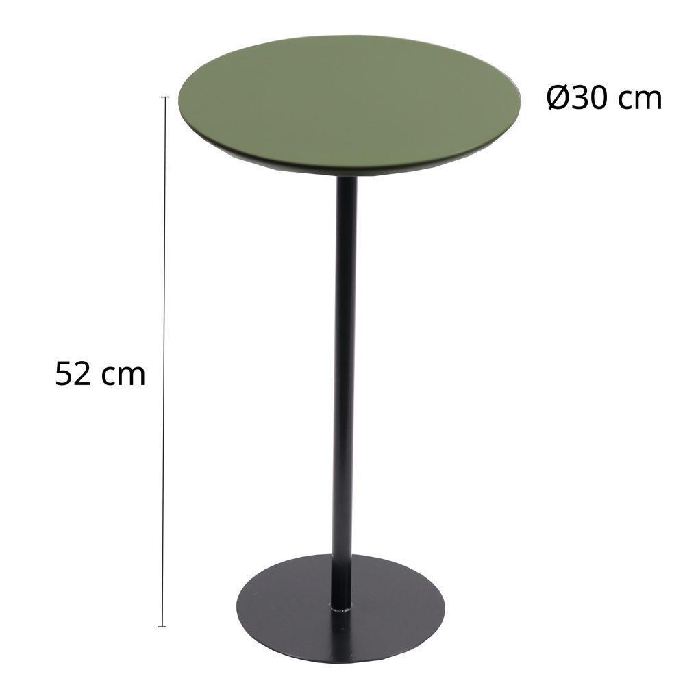 Mesa Lateral 30cm (52cm Altura) Verde Acetinado - 2