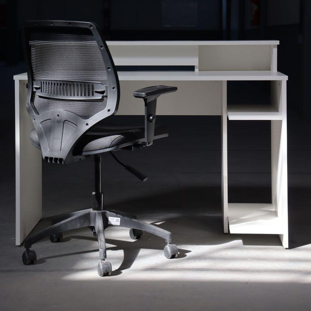 Estação De Trabalho ( L.1200) Cpu Branco Real - Mdf Arauco - 1