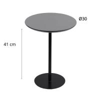 Mesa Lateral Tampo 30cm (41 Cm Altura) Verde Acetinado - 2