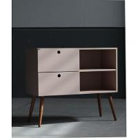 Aparador 02 Gavetas 1 Nicho Com Pés Palito Sal Rosa - Mdf Arauco - 5