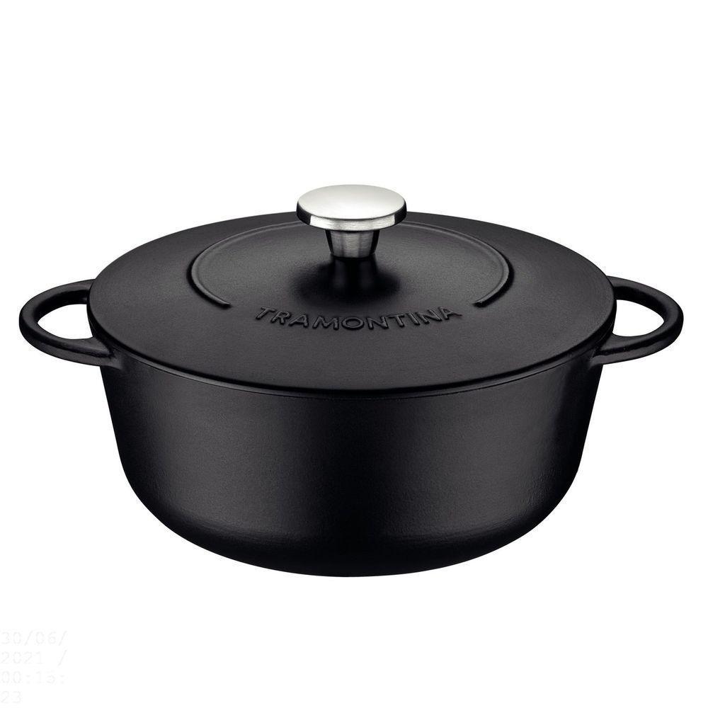 Caçarola Trento Em Ferro Esmaltado Com Revestimento Interno Em Antiaderente Starflon Exce - 1