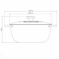 Caçarola Trento Em Ferro Esmaltado Com Revestimento Interno Em Antiaderente Starflon Exce - 4