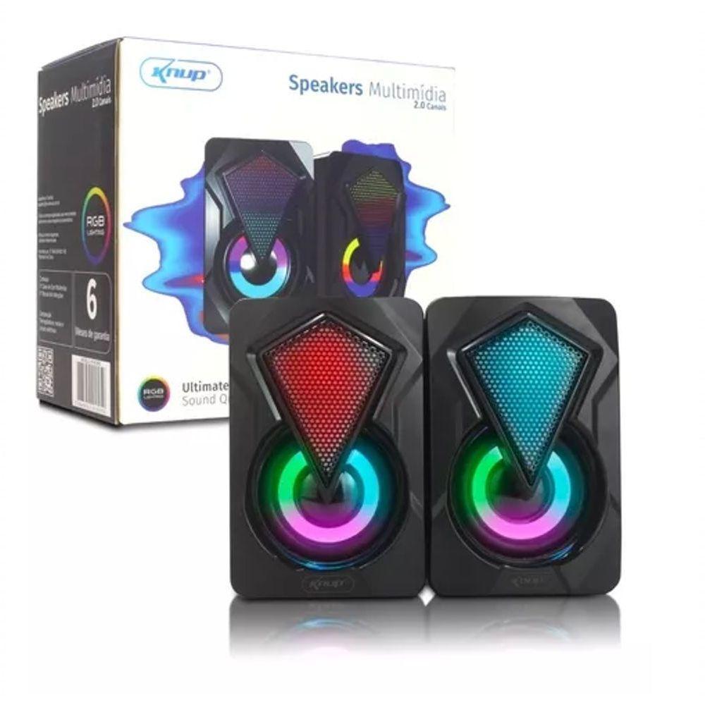 Caixa De Som Pc Computador Notebook Celular Usb P2 - 1