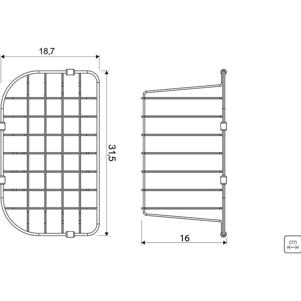 Cesta Aramada Para Cubas De Sobrepor E Undermount Morgana Compact 48 Fx Em Aço Inox - 5