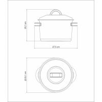 Caldeirão Tramontina Solar Em Aço Inox Fundo Triplo Com Tampa E Alças 20 Cm 4,6 L Tramontina - 3