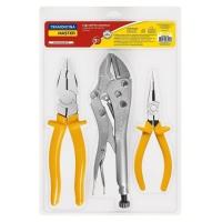 Kit De Ferramentas Com Alicate De Pressão 10" Alicate Universal 8" E Alicate Bico Meia Ca - 1