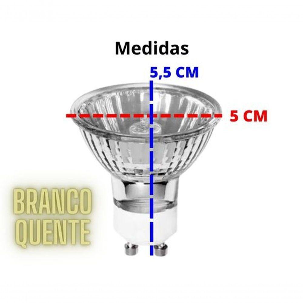 Spot Embutir Movel Redondo Mr16 - Com Lampada 50w Cor Produto Cinza 110v - 5