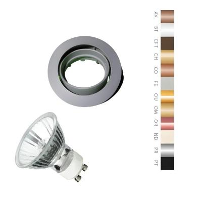 Spot Embutir Movel Redondo Mr16 - Com Lampada 50w Cor Produto Cinza 110v