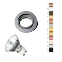 Spot Embutir Movel Redondo Mr16 - Com Lampada 50w Cor Produto Cinza 110v - 1