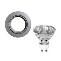 Spot Embutir Movel Redondo Mr16 - Com Lampada 50w Cor Produto Cinza 110v