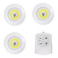 Lampada Led Luminaria Sem Fio Com Controle Remoto Kit C- 3 - 1