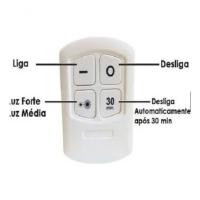 Lampada Led Luminaria Sem Fio Com Controle Remoto Kit C- 3 - 2