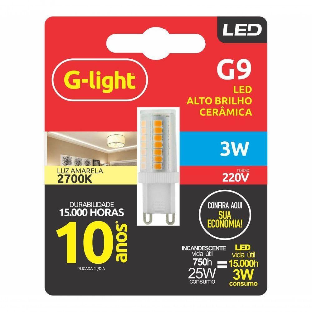 Lâmpada De Led Ence G9 De Cerâmica 3w 2700k - G-light - 1