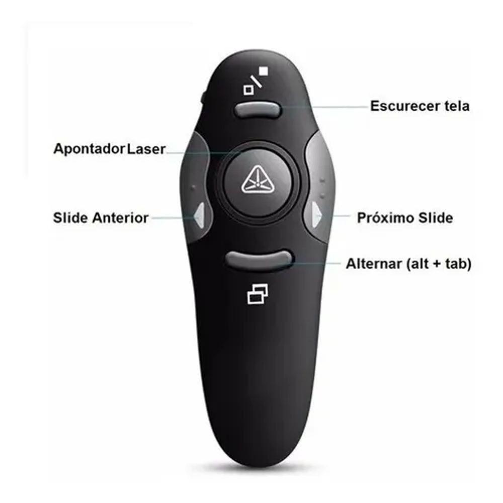 Caneta Laser Apresentador De Slide Sem Fio Alcance 30m - 4