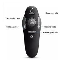Caneta Laser Apresentador De Slide Sem Fio Alcance 30m