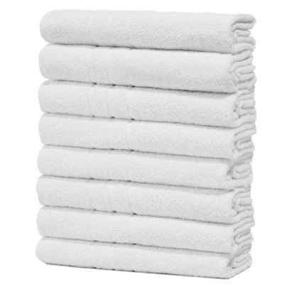 Kit 8 Toalhas Para Salão De Beleza Rosto Felpuda Macia Prata - Branco