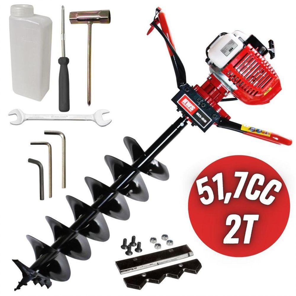 Perfurador De Solo Kawashima Ed52 52Cc 2T Com Broca 200Mm - 2