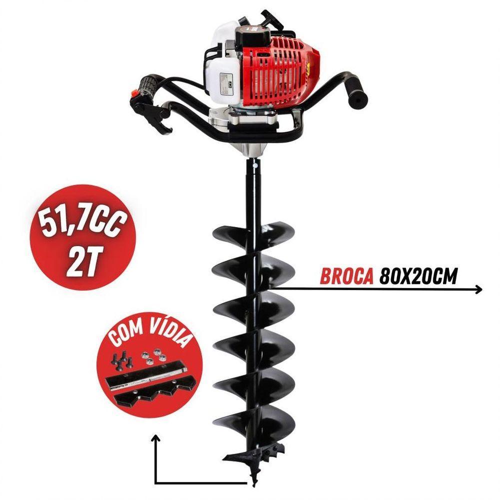 Perfurador De Solo Kawashima Ed252Bd Com Broca Vídia 80X20Cm - 2