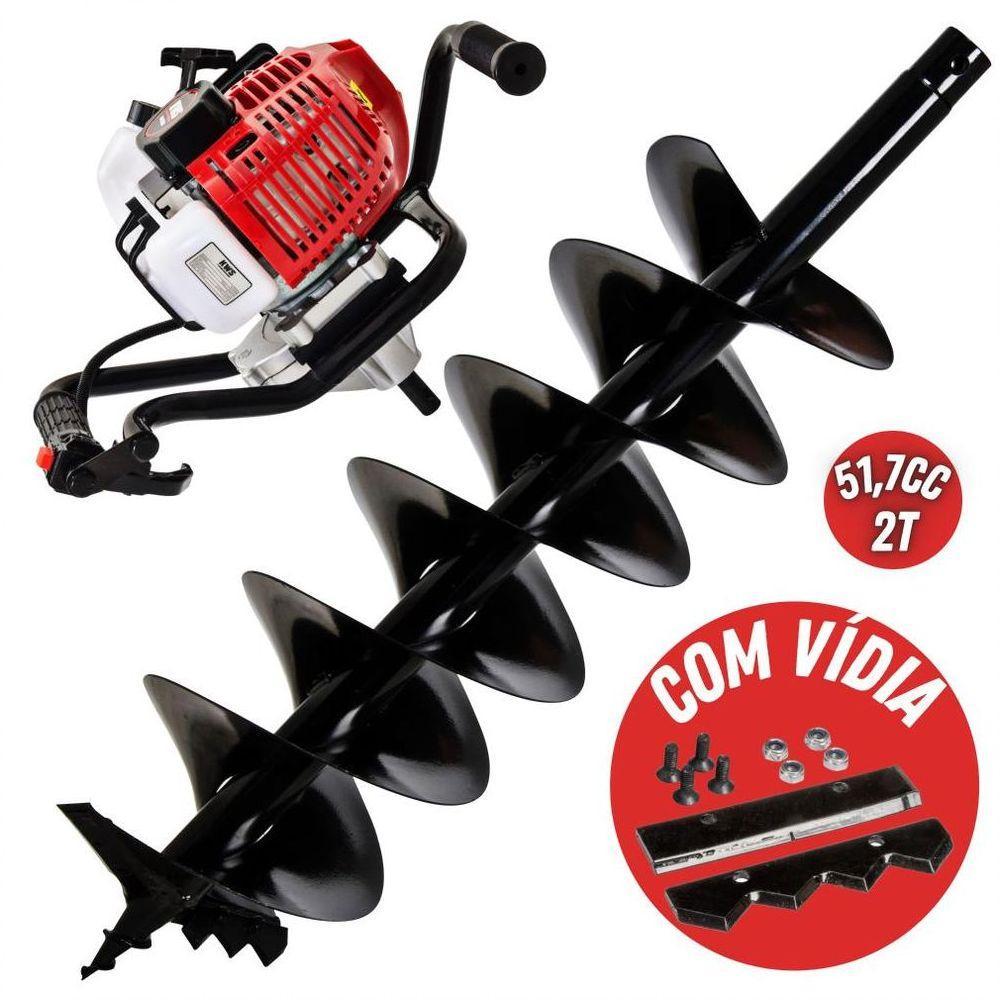 Perfurador De Solo Kawashima Ed252Bd + Broca Resistente De 80X20Cm - 2